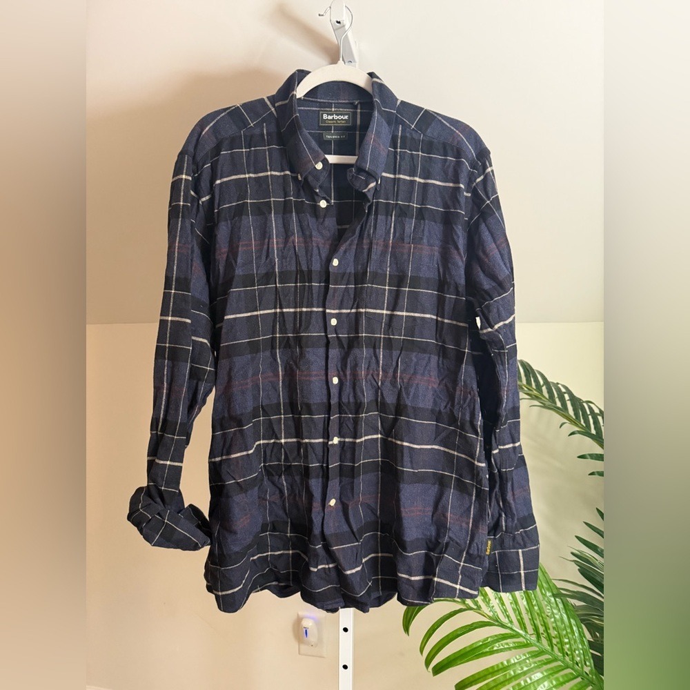 Barbour Lustleigh Shirt Tailored Fit Tartan Check Men's Plaid Long Sleeve Shirt‎